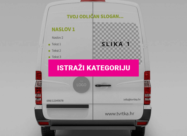 Naljepnice za brendiranje jedne strane vozila