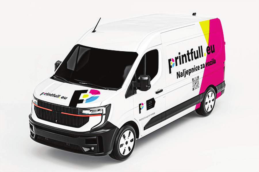 Paket Poslovni branding: logo, kontakt i grafički elementi na vozilu